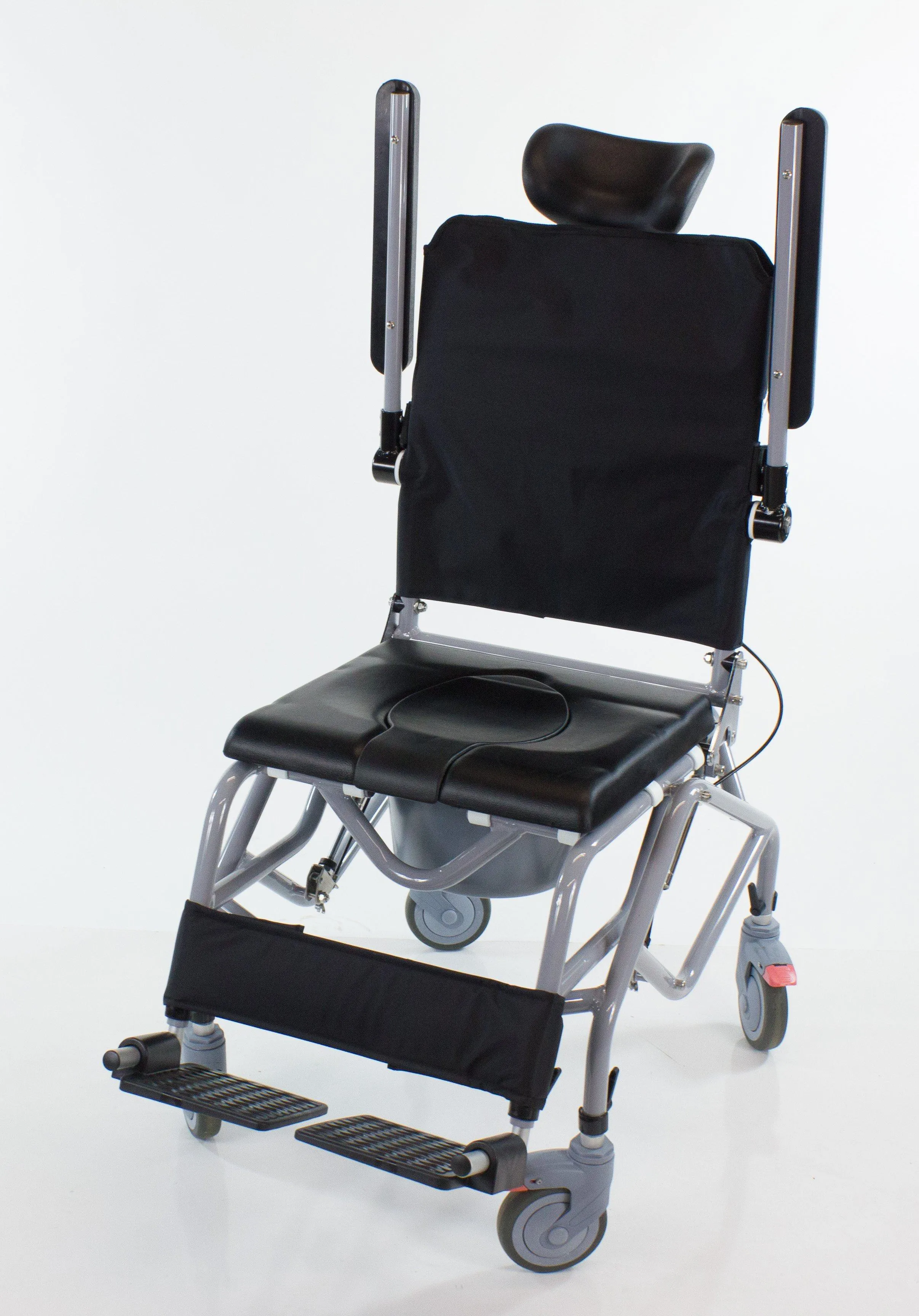 Professional Tilt-In-Space Reclining Shower/Commode Chair - Padded