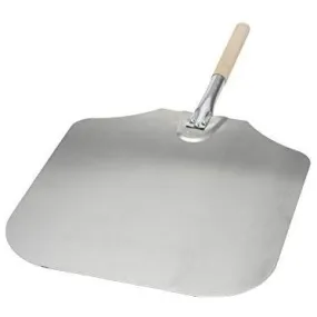 "WOOD HANDLE ALUMINUM PIZZA PEEL 16X18"" BLADE 36"" OVERALL"