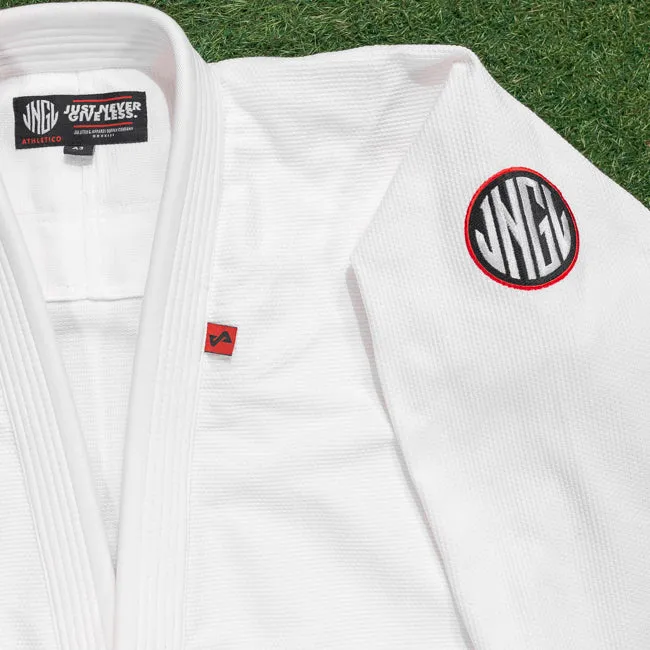 Raider White GI - BJJ GI - Brazilian Jiu Jitsu Kimono