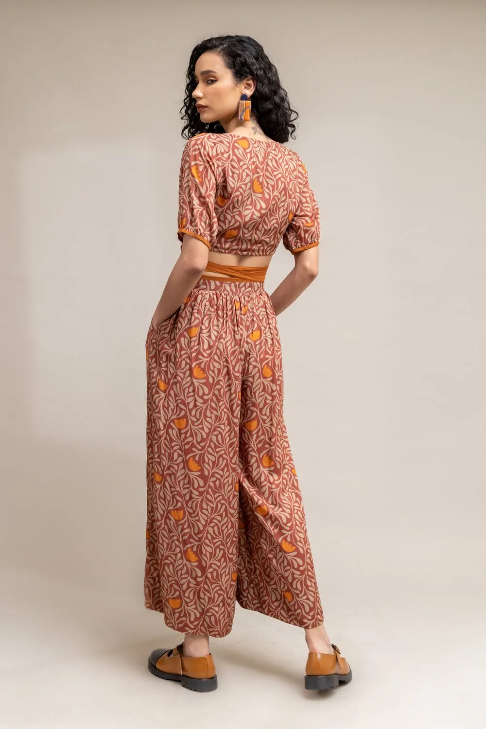 Renho printed trousers