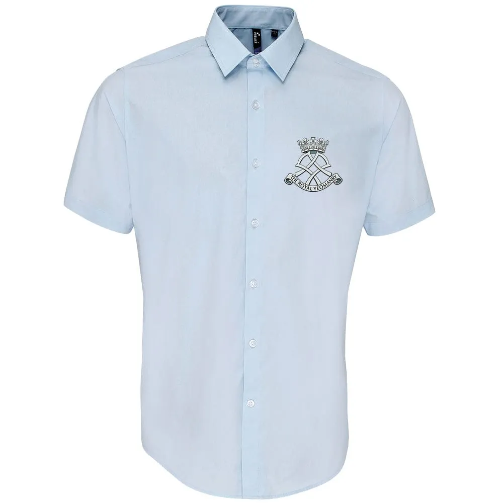 Royal Yeomanry Embroidered Short Sleeve Oxford Shirt