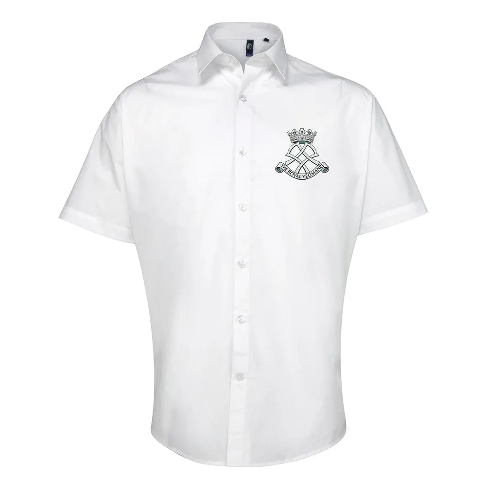 Royal Yeomanry Embroidered Short Sleeve Oxford Shirt