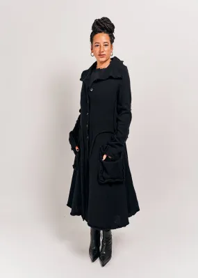 Rundholz Black Label Knitted Coat Black Size Small