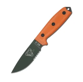 Serr. Green Blade w- G10 Orange Handles