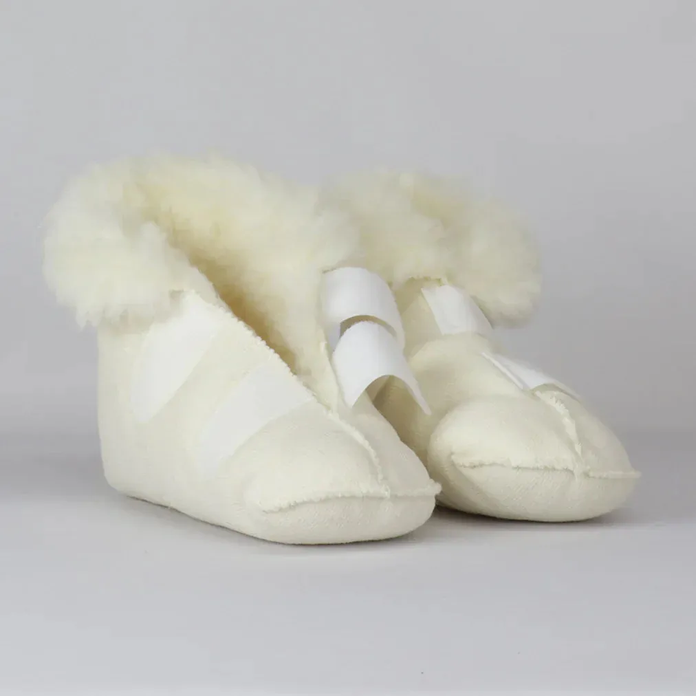 Sheep Wool Bed Boot With Rubber Sole