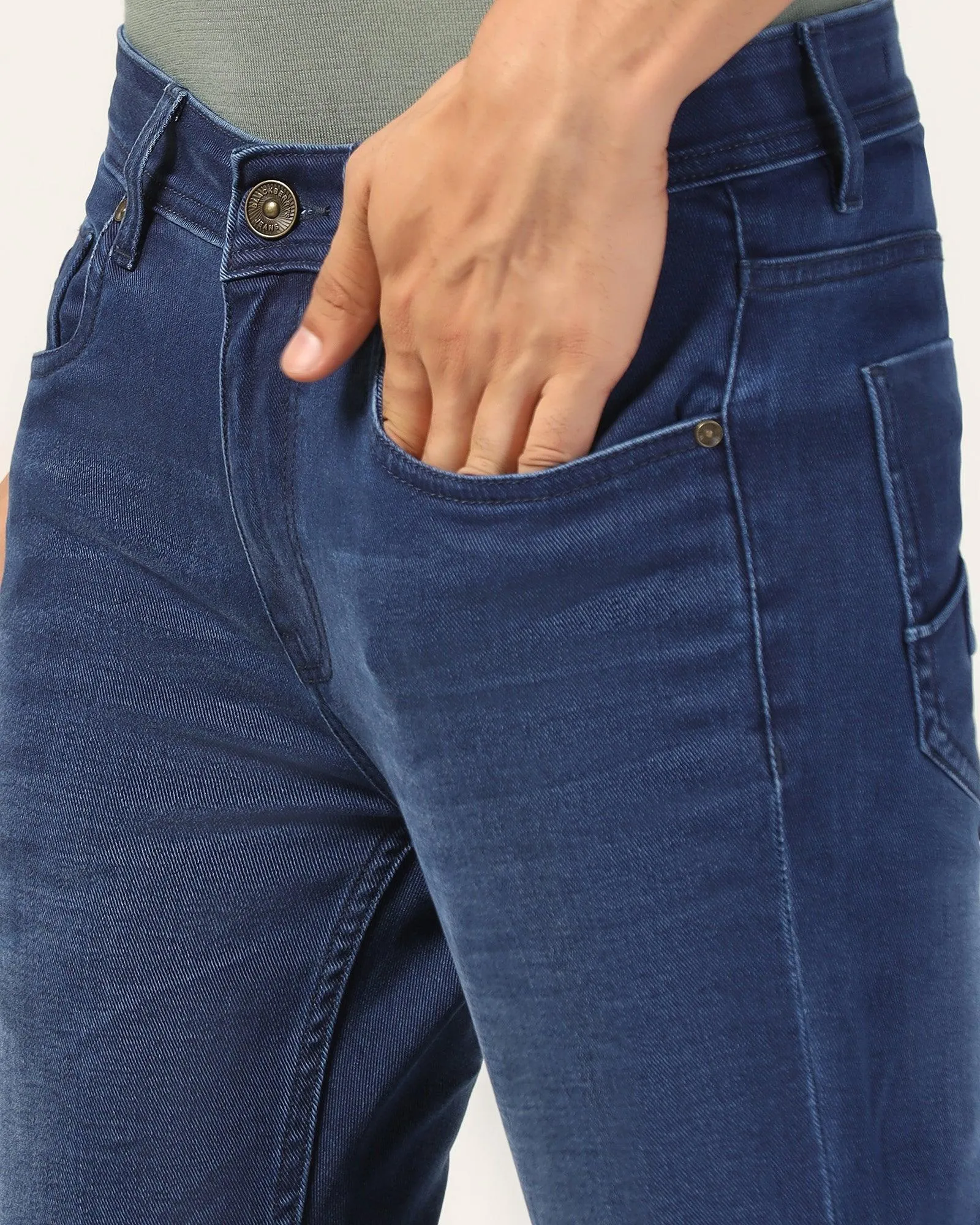 Slim Yonk Fit Indigo Blue Jeans - Archie