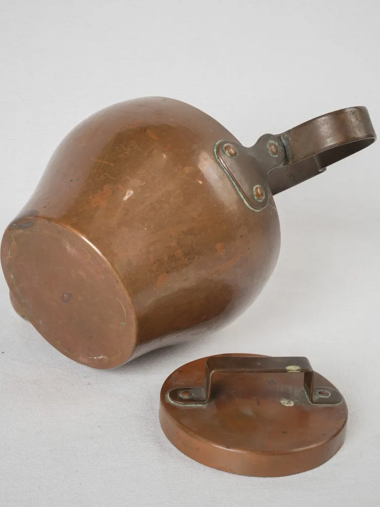 Small 19th-century French copper kettle