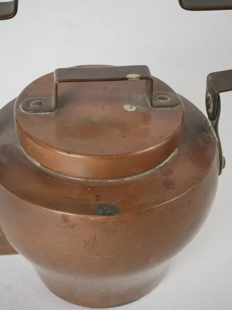 Small 19th-century French copper kettle