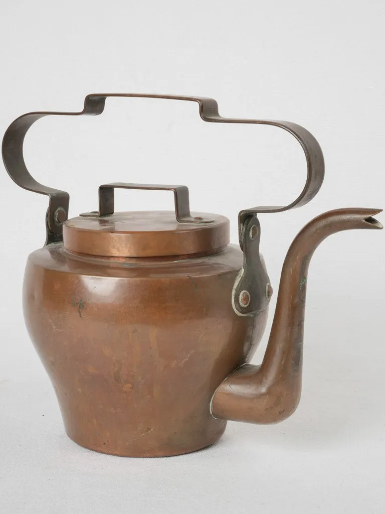 Small 19th-century French copper kettle