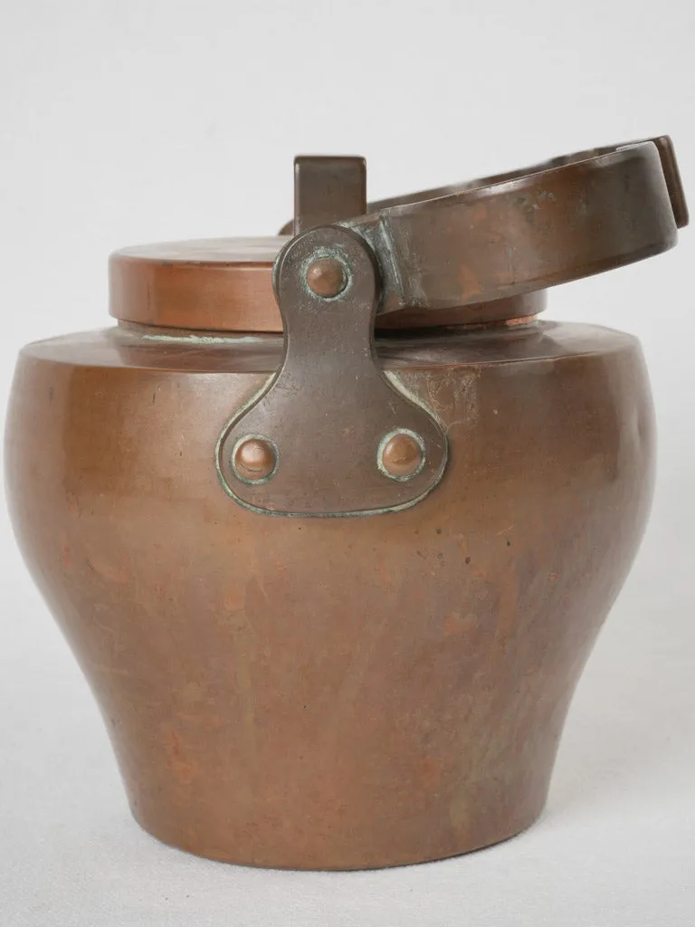 Small 19th-century French copper kettle