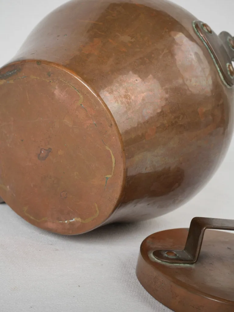 Small 19th-century French copper kettle