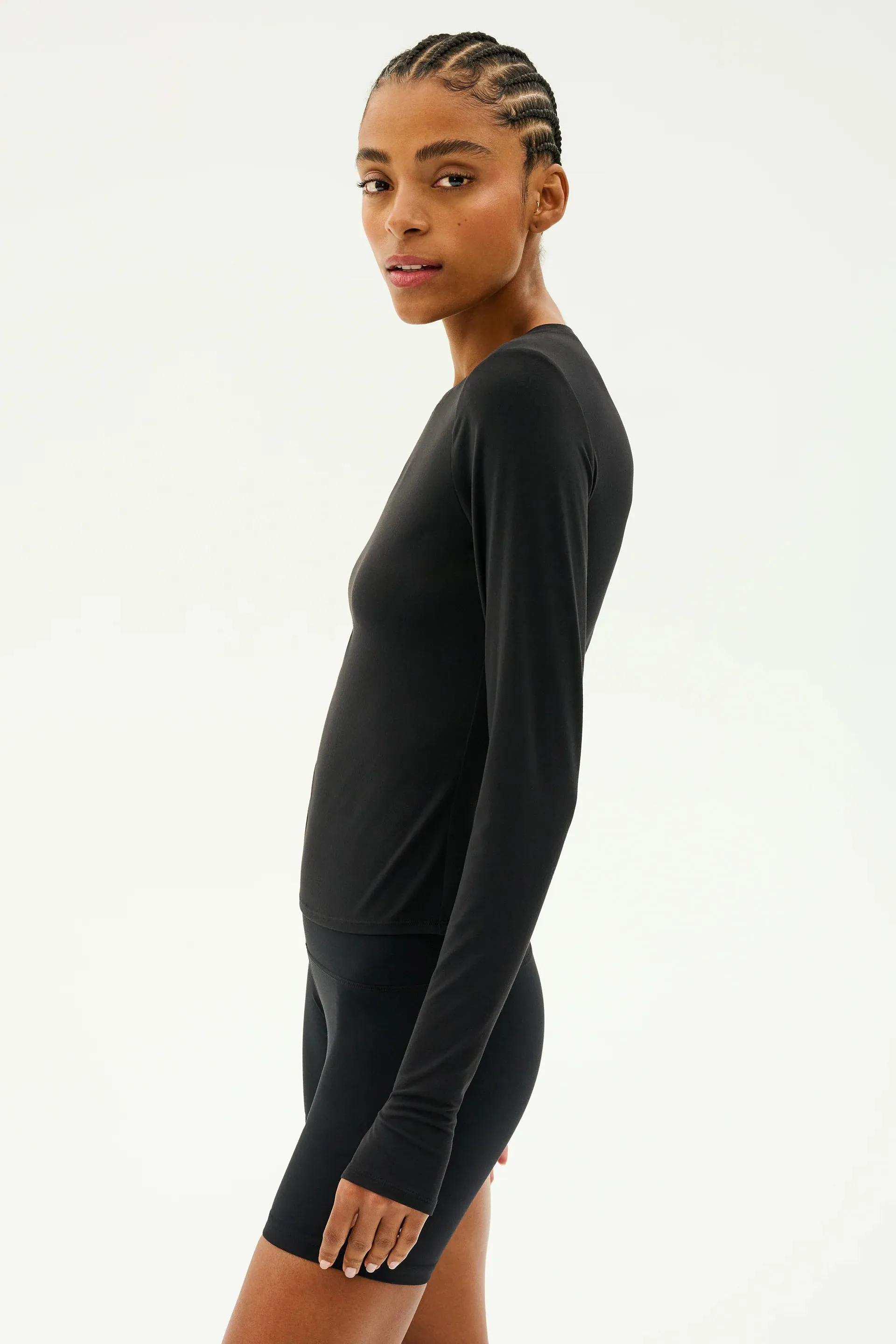 SPLITS59 | Airweight Lite Long Sleeve Waist Length - Black