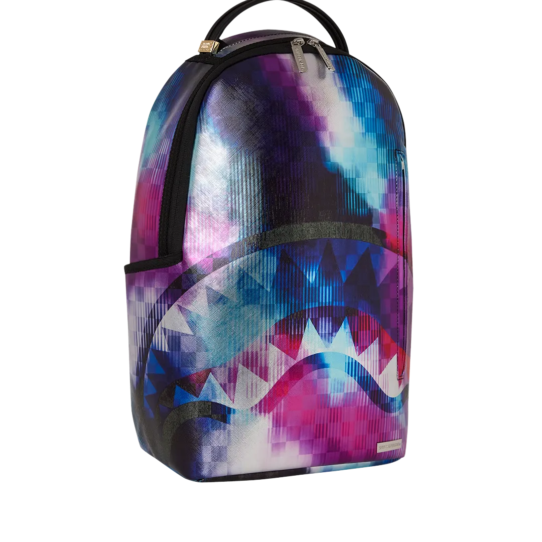 Sprayground Sharkclub Electronica Backpack - Purple / Blue / Black