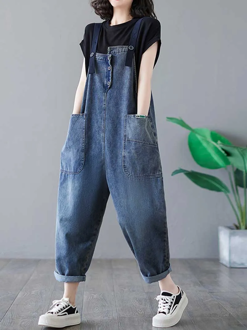 Story Teller Denim  Overall Dungarees