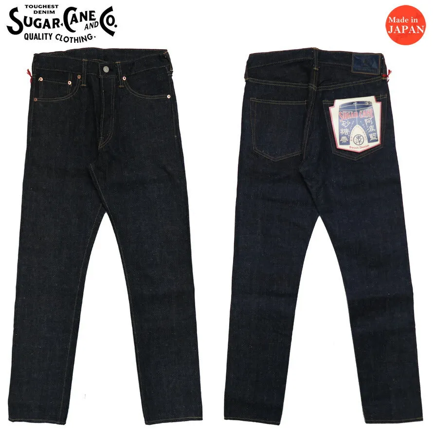 SUGAR CANE シュガーケーン 砂糖黍製 13oz デニム ジーンズ 阿波藍混右綾 スリムテーパード SC42202A