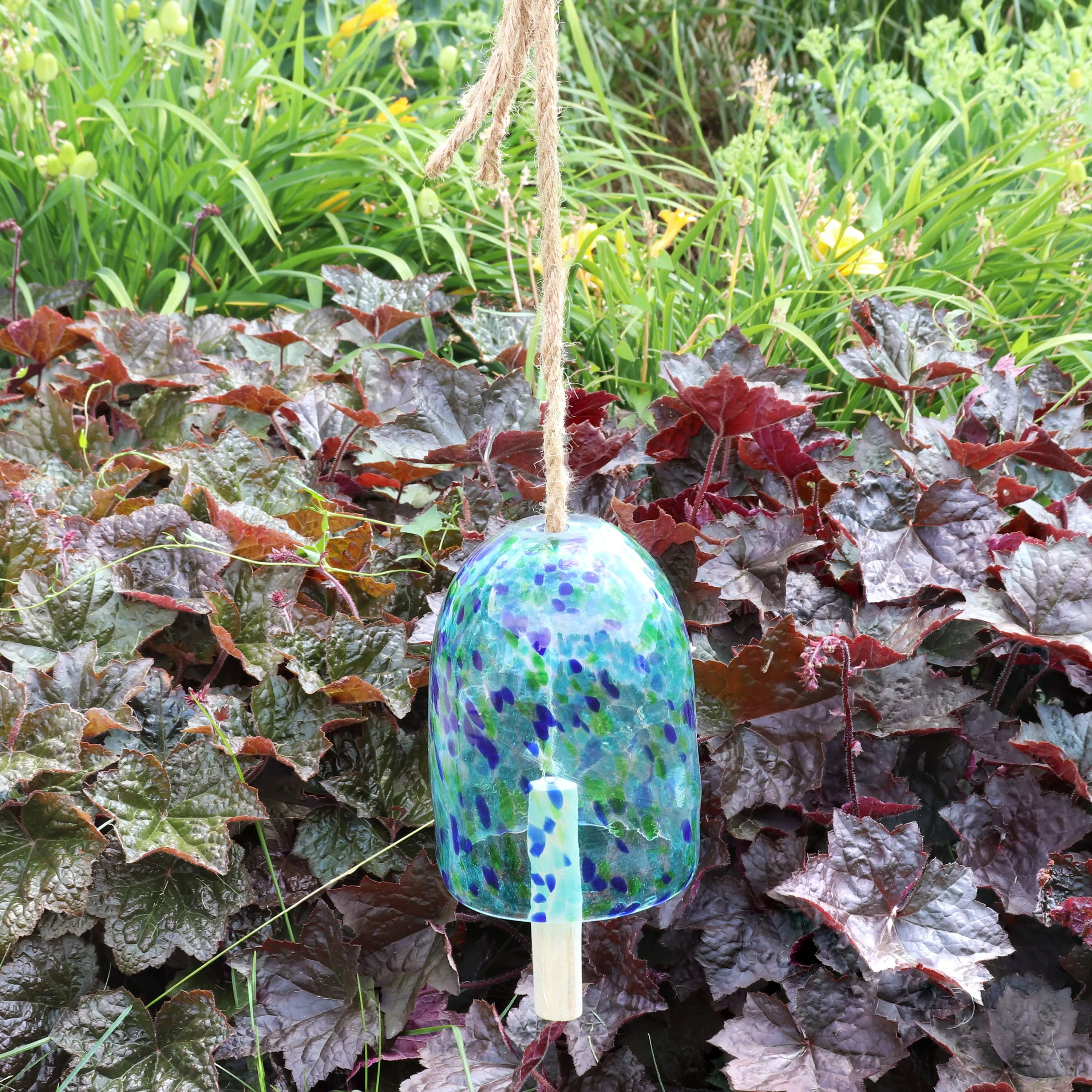 Sunnydaze Natural Melody Glass Wind Bell Chime