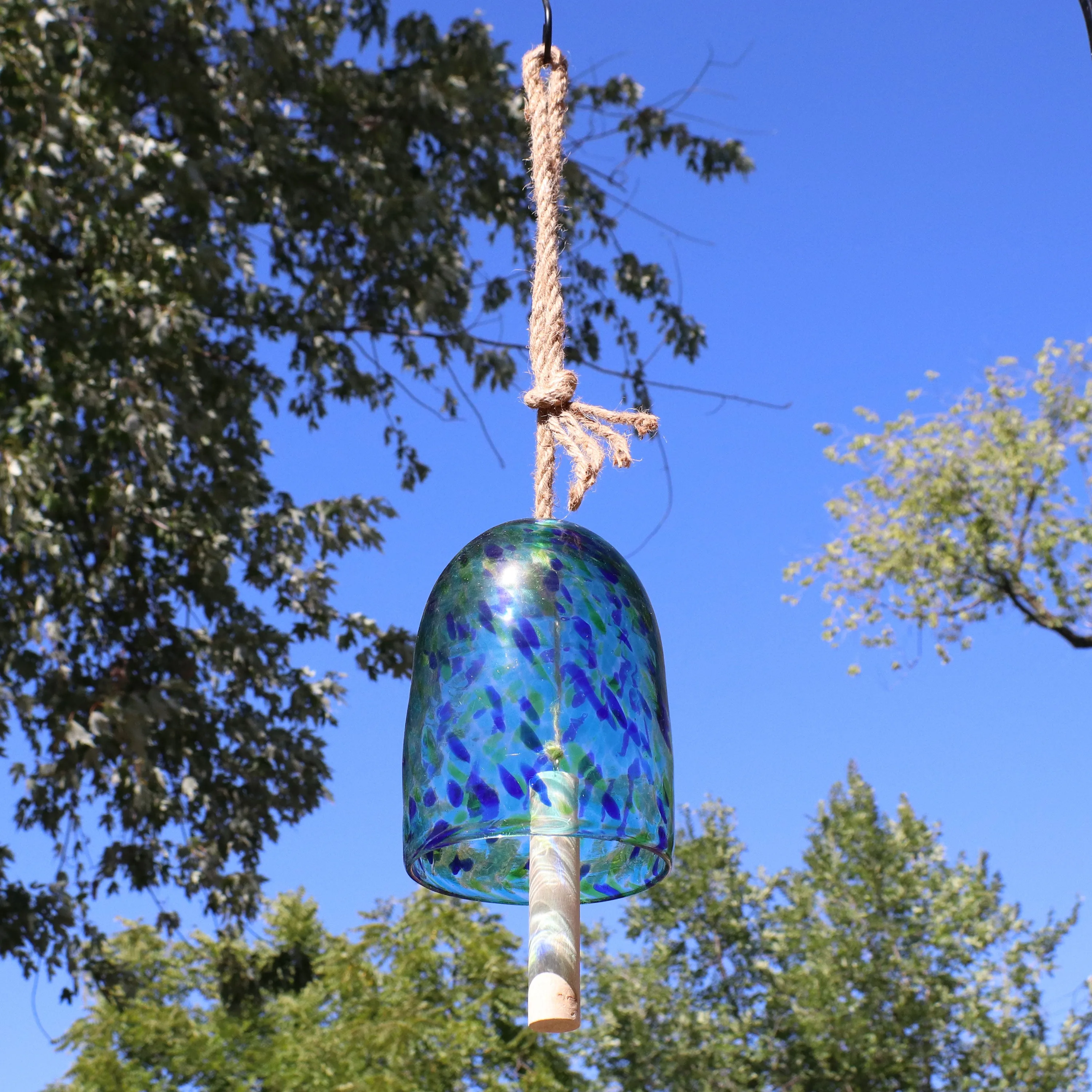 Sunnydaze Natural Melody Glass Wind Bell Chime