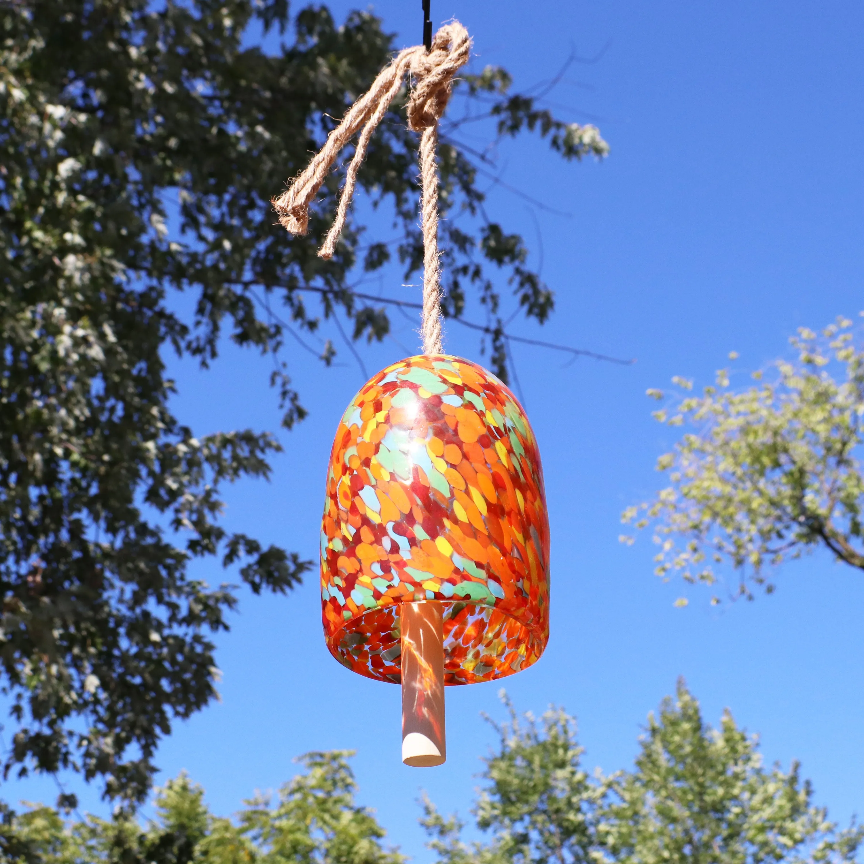 Sunnydaze Natural Melody Glass Wind Bell Chime