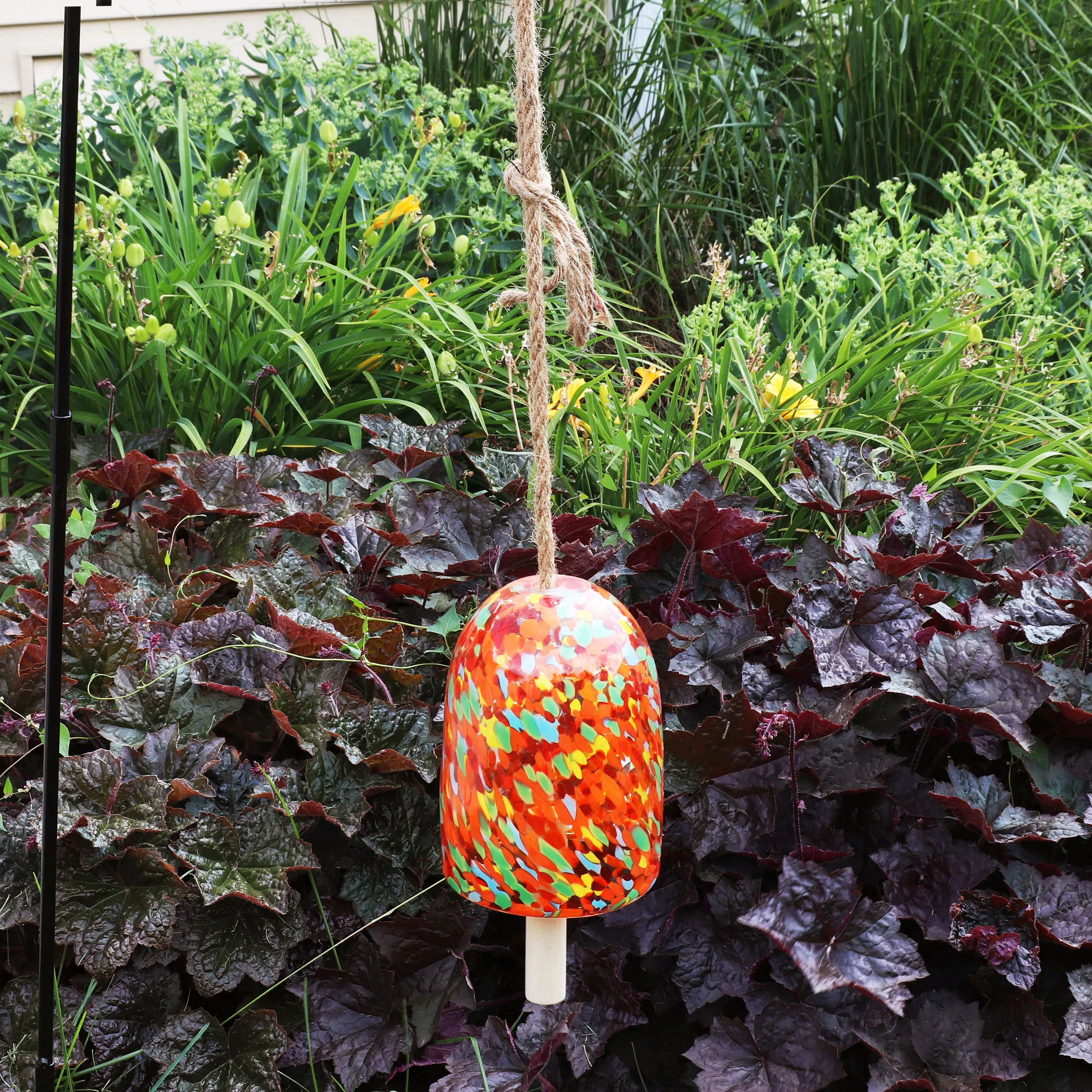 Sunnydaze Natural Melody Glass Wind Bell Chime