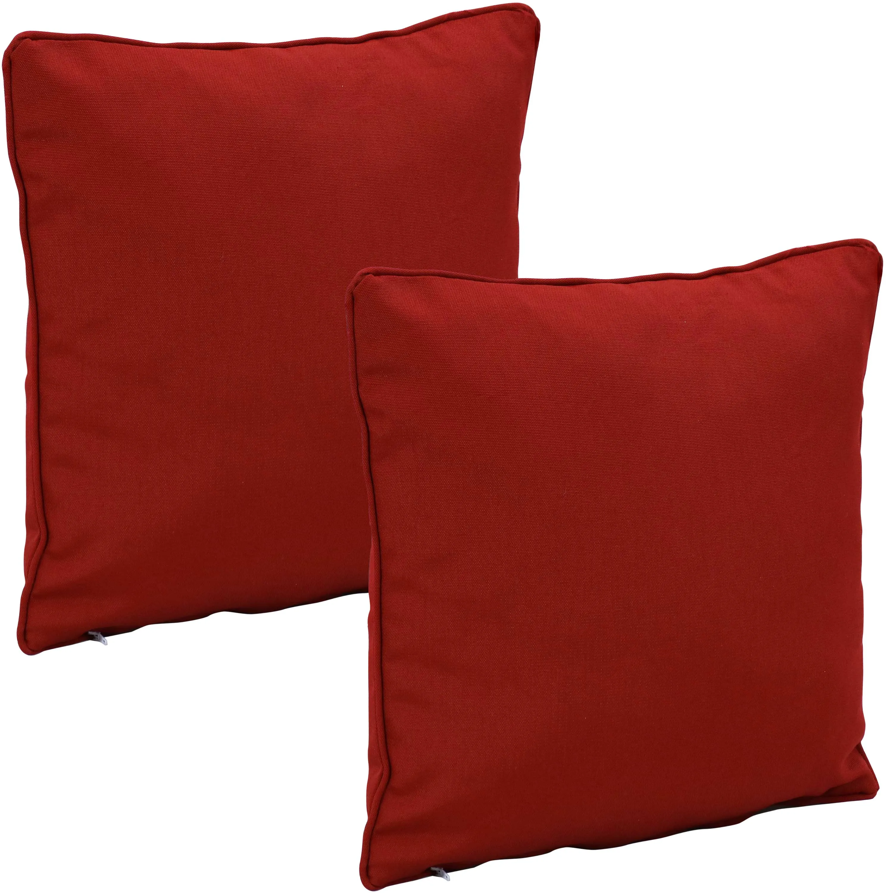 Sunnydaze Set of 2 Olefin Patio Outdoor Throw Pillows - 16" Square