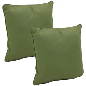 Sunnydaze Set of 2 Olefin Patio Outdoor Throw Pillows - 16" Square