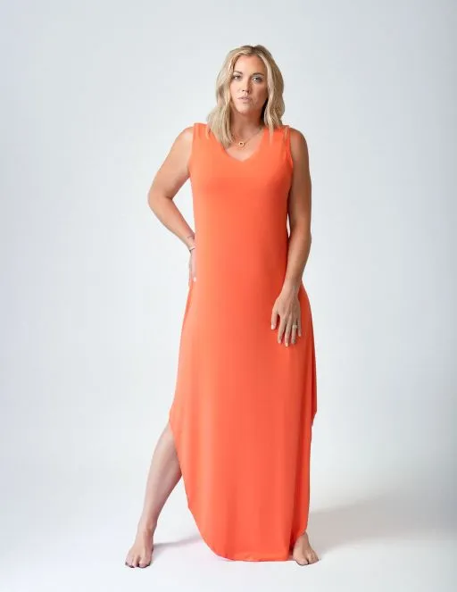 Tall "Breezy Sands" Side Slit Maxi Dress (Final Sale)