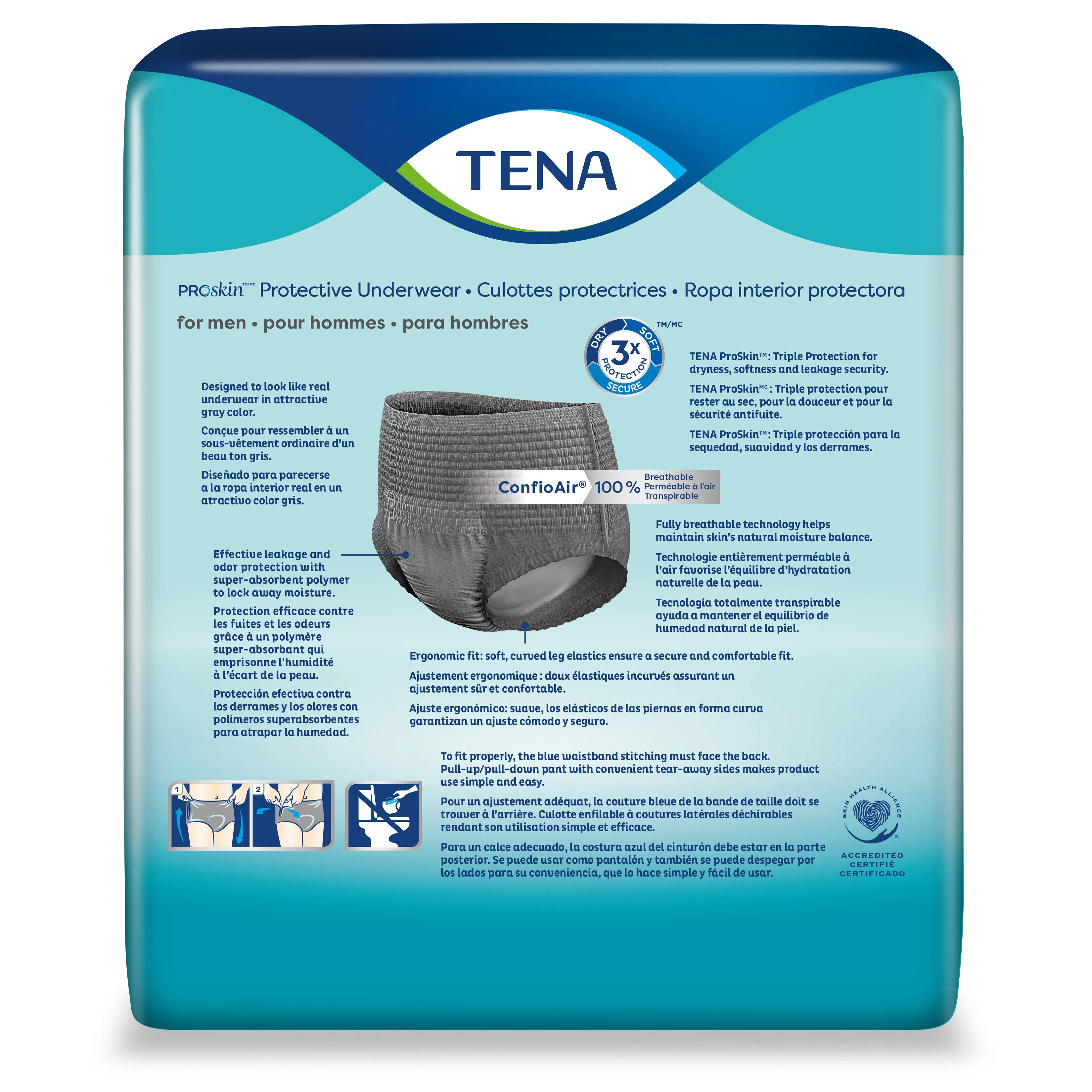 TENA ProSkin Incontinence Underwear for Men with Maximum Absorbency