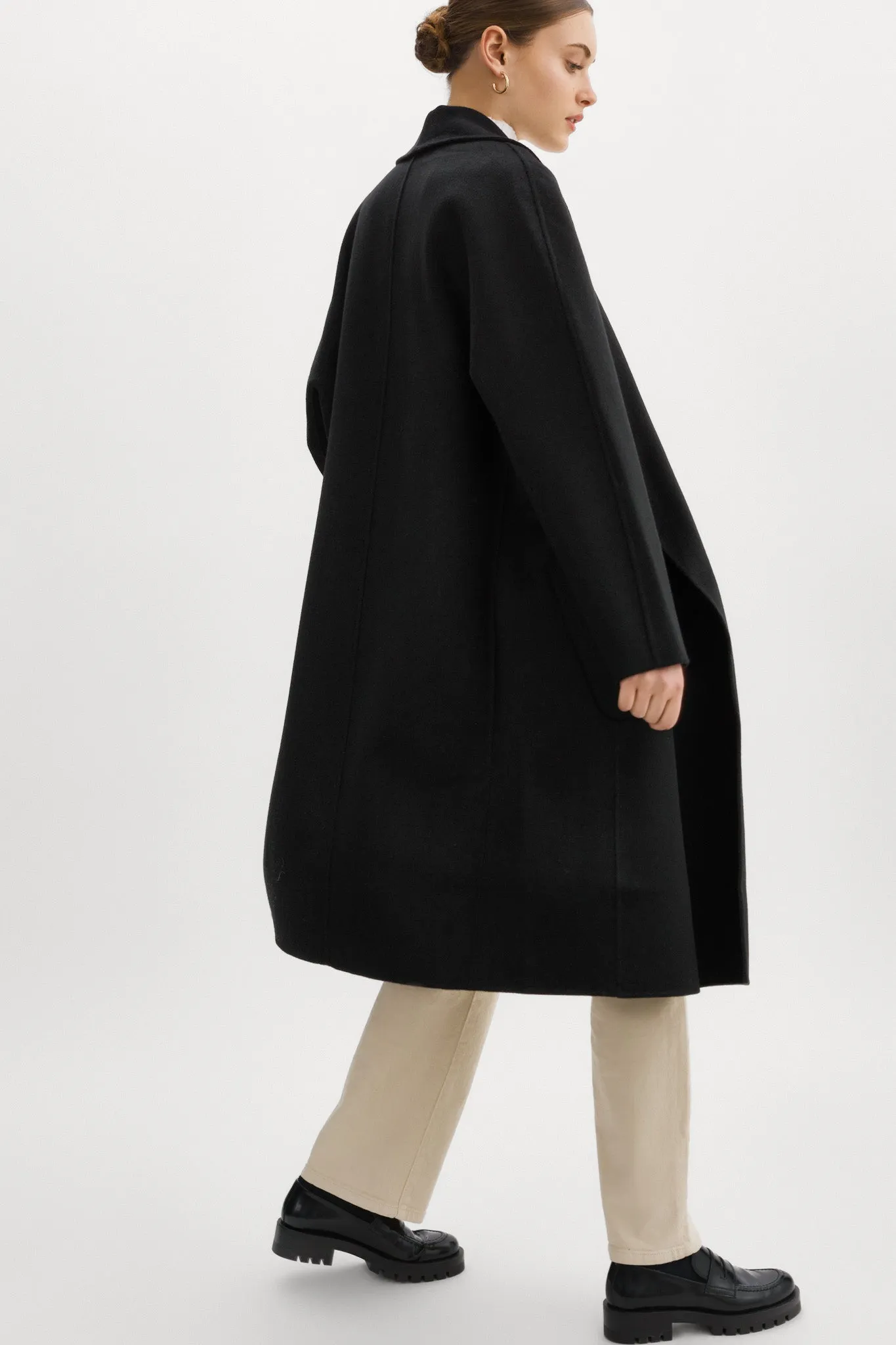 THARA | Shawl Collar Wool Coat