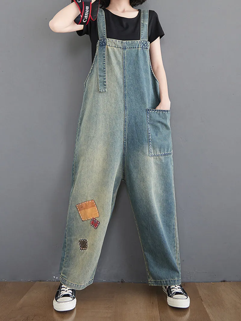 The Beauty Inside Patch Overall Dungaree