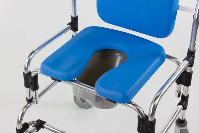 The Caspian Professional Mobile Shower Commode Chair