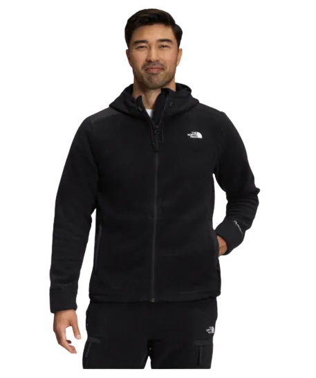 The North Face Mens Alpine Polartec 200 Fleece FullZip Hooded Jkt TNF Black