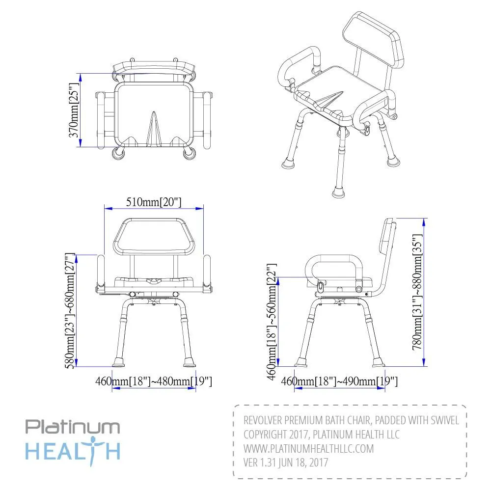 The Revolution Swivel Shower Chair