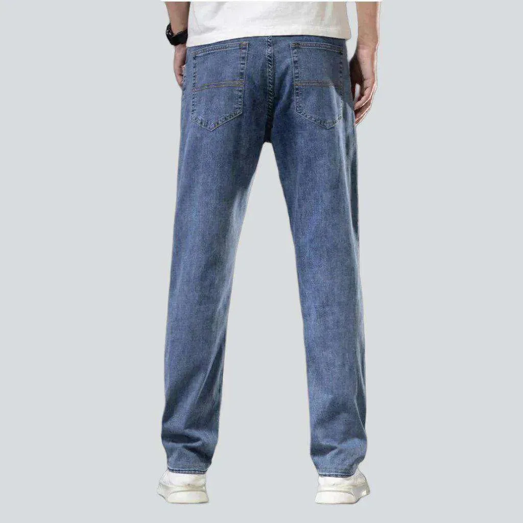 Thin stretchy casual men's jeans