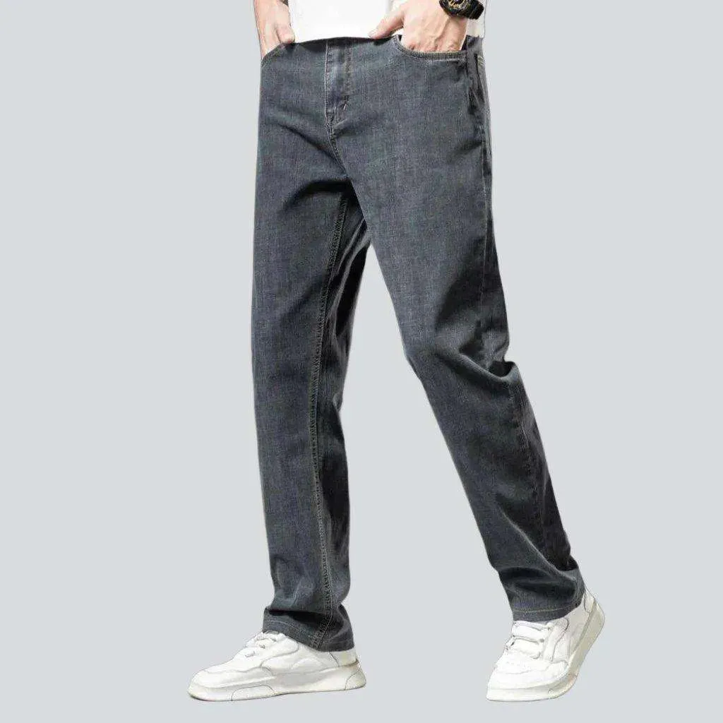 Thin stretchy casual men's jeans