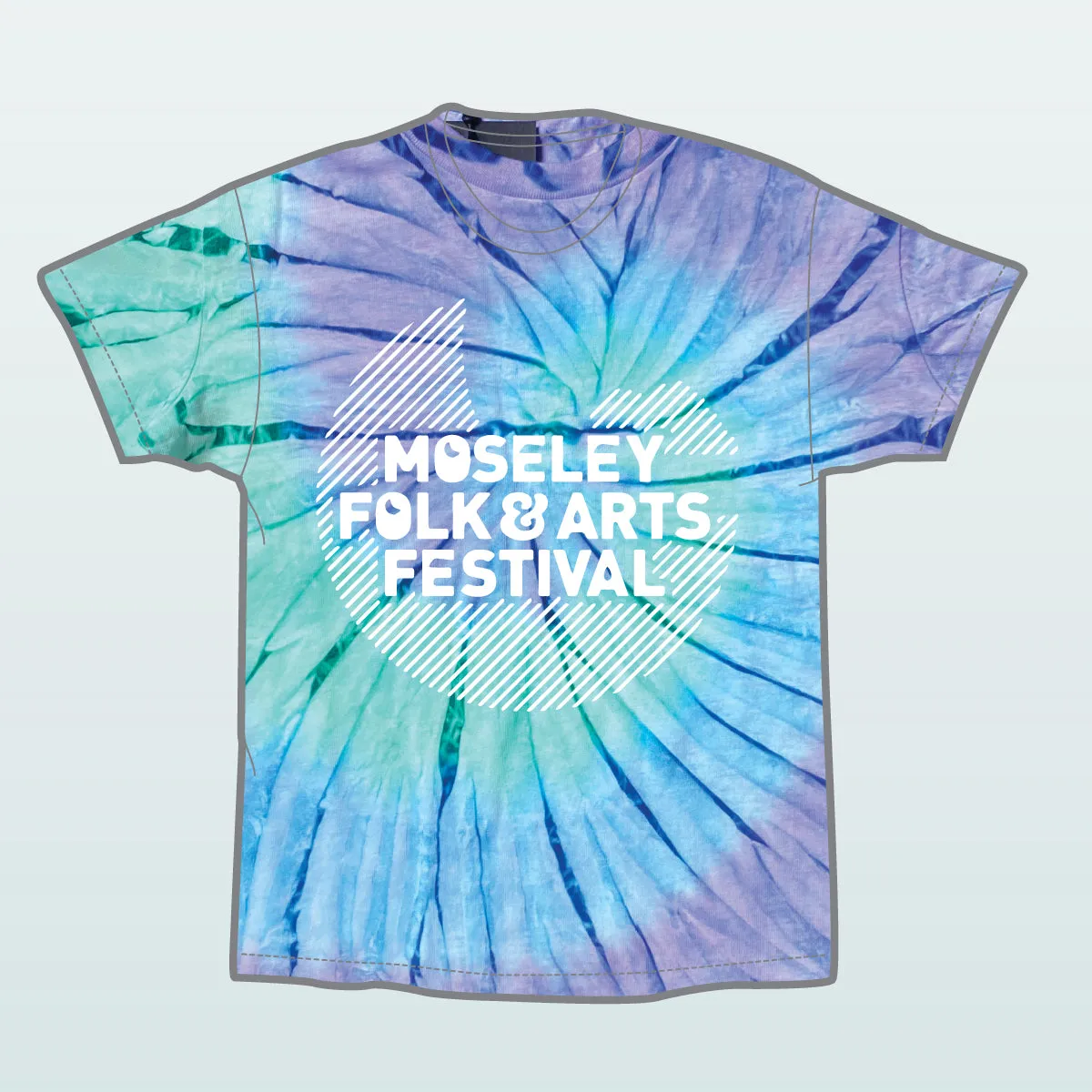 Tie Dye T-Shirt - Festival Moon Logo