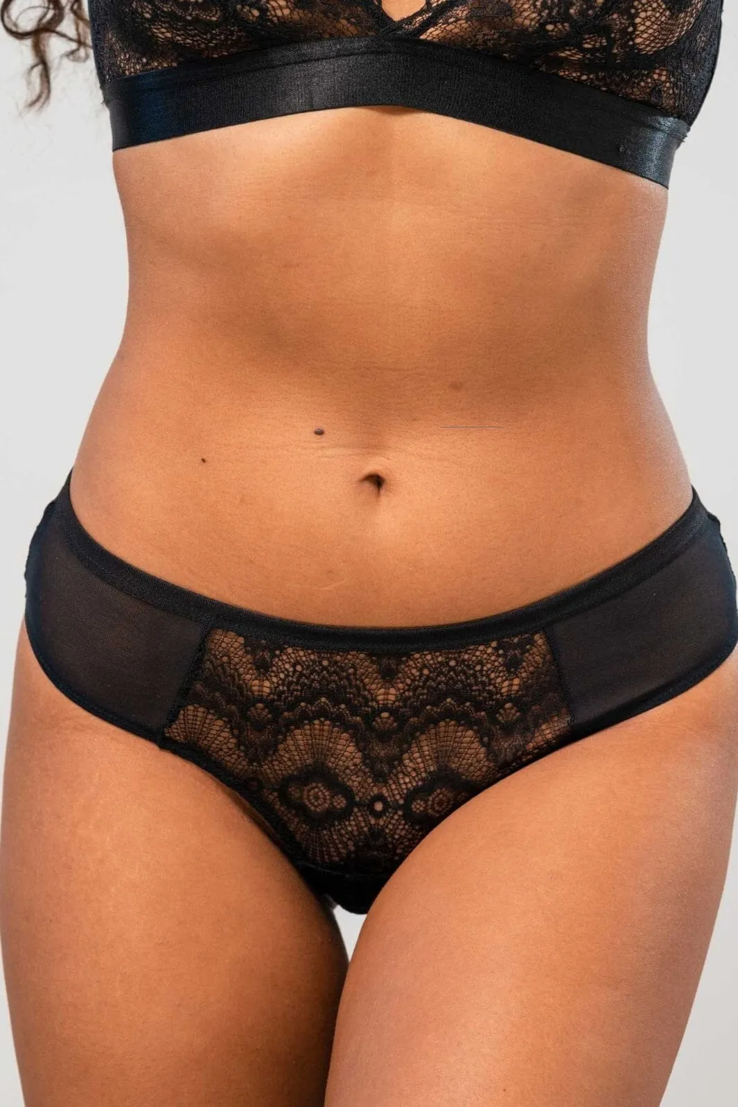 Understatement Underwear - Lace Cheeky - Black