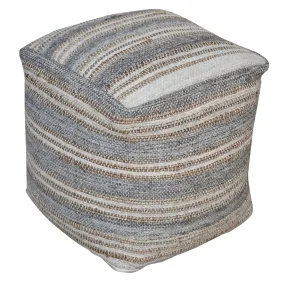 Uttermost Mesick Handwoven Gray Pouf