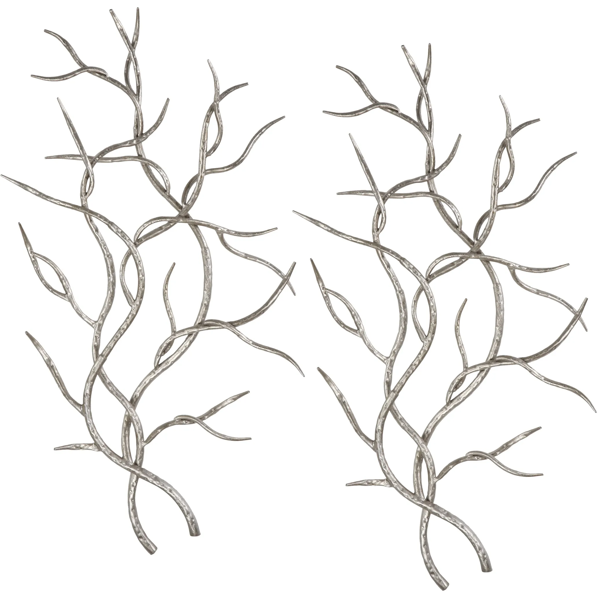 Uttermost Silver Branches Wall Art S/2