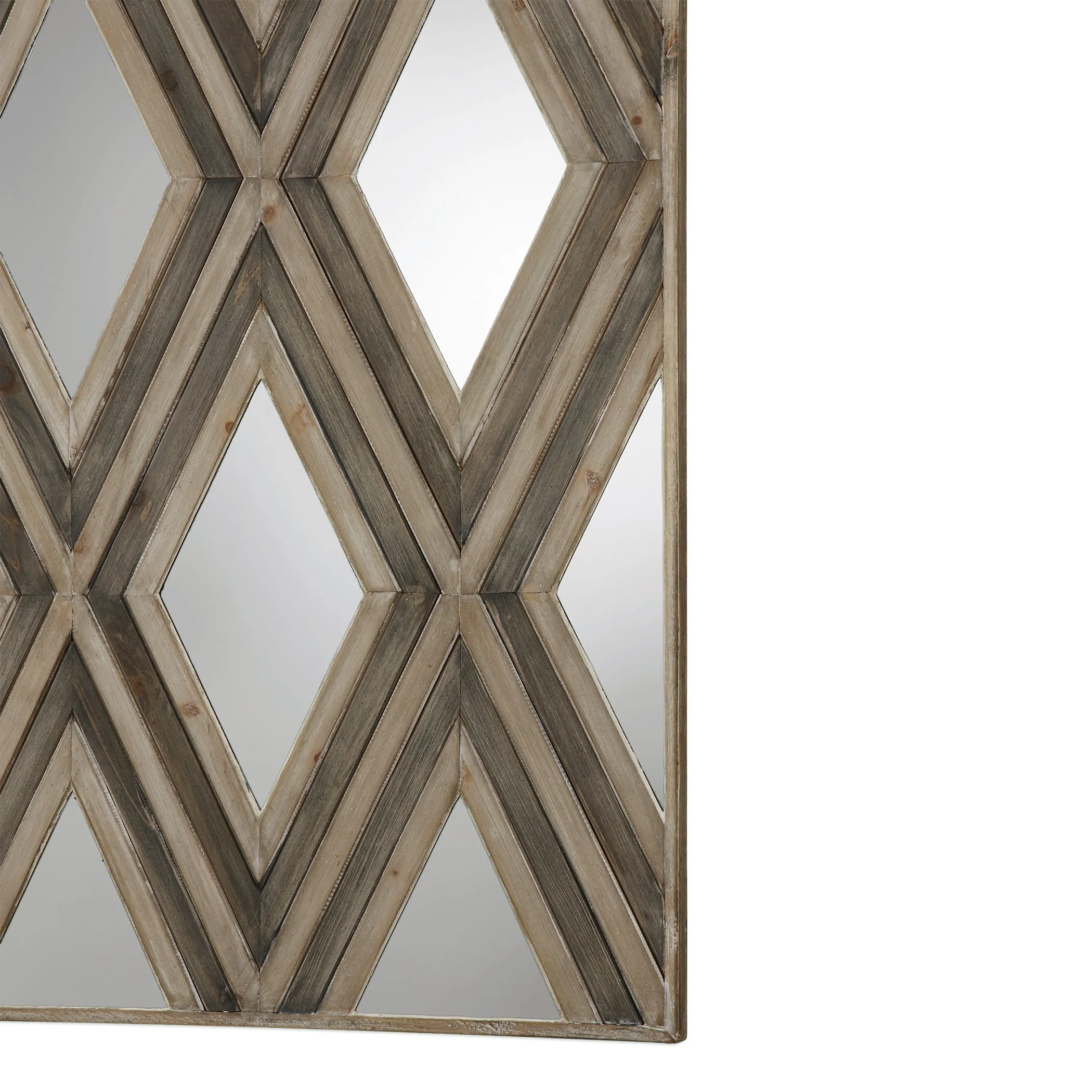 Uttermost Tahira Geometric Argyle Pattern Wall Mirror