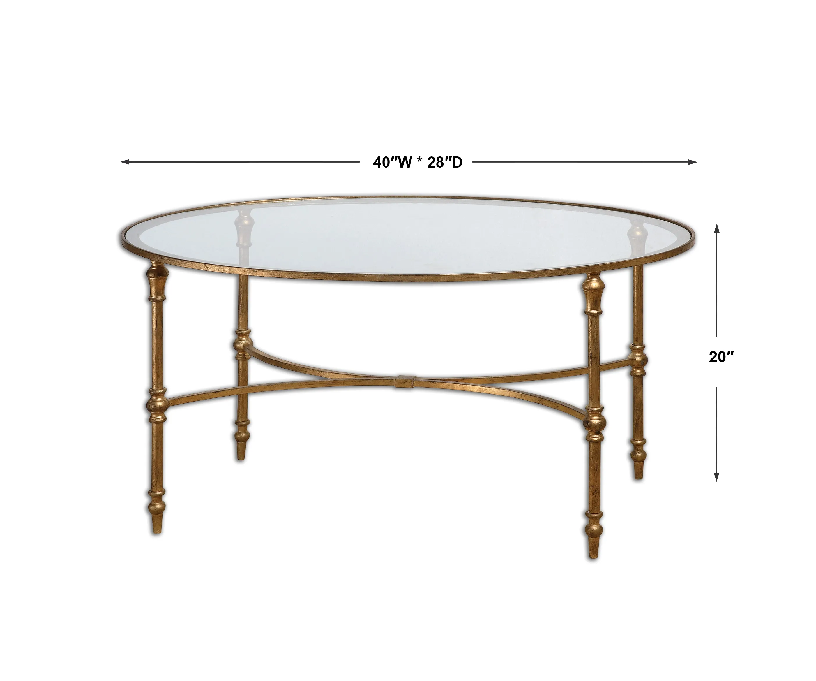 Uttermost Vitya Glass Coffee Table