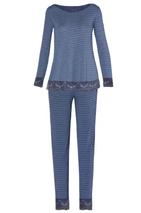 Venice Long Sleeve Bateau Neck PJ Set - Sales Rack