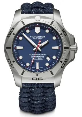 Victorinox Mens Watch I.N.O.X. Professional Diver Blue  Paracord 241843