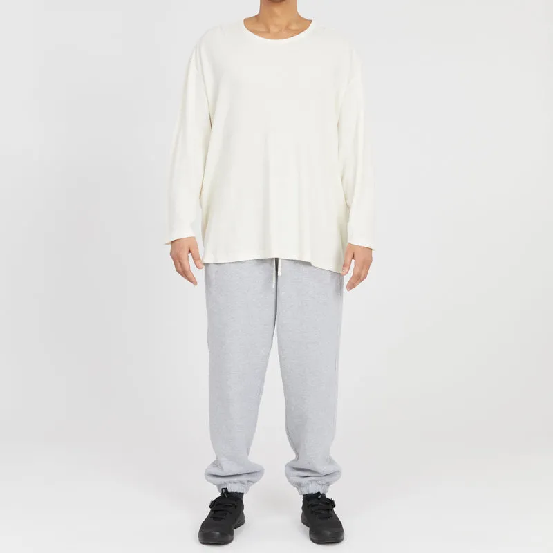 Waffle Thermal Long Sleeve T-Shirt - Natural Cotton