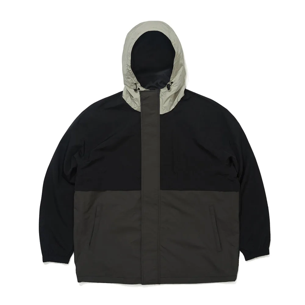 WIDE HOODED JACKET BLACK