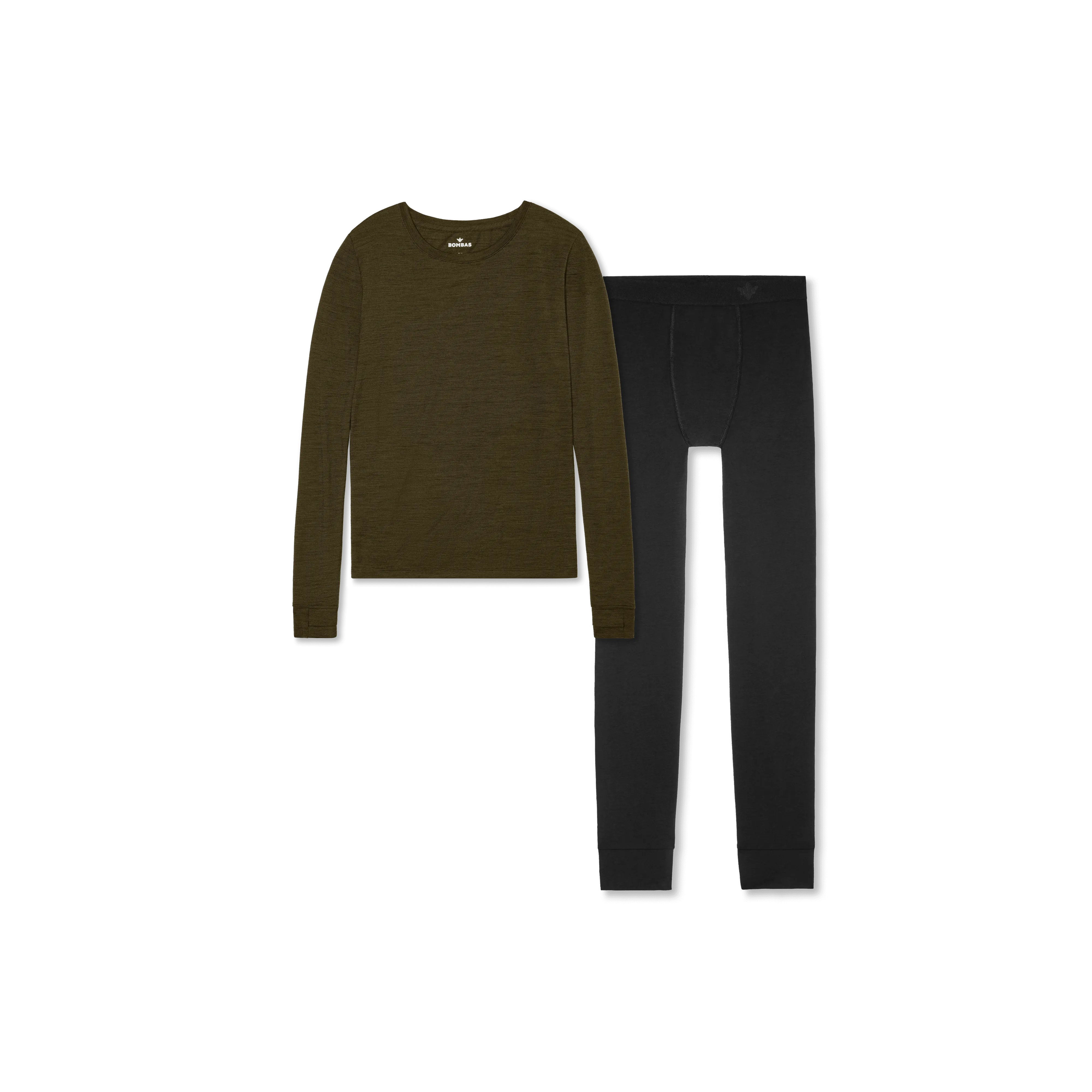 Women's Merino Long Sleeve T-Shirt & Cotton Modal Long Underwear 2-Pack