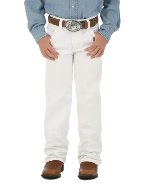 Wrangler Boy's White Pro Rodeo Cowboy Cut Original Fit Jeans