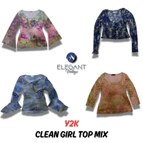 Y2K Clean Girl Top Mix - 10 pieces - EV0003