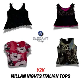 Y2K Millan Nights Italian Tops - 10 pieces - EV0007