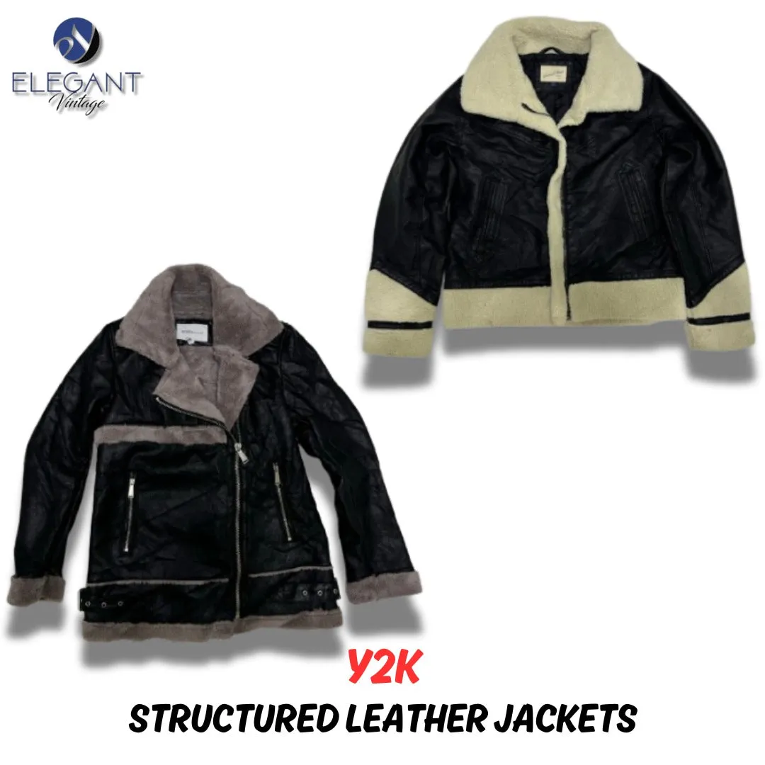 Y2K Structured Leather Jackets - 08 pieces - EV0029