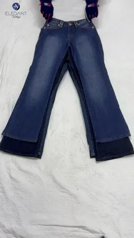 Y2K Unique Flared Denim Jeans - 09 pieces - EV0035